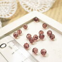 YUKATANゆかたん 多面カットビーズ直径4mm アメジスト 1gのグラム販売(約10個入り) パープル系 紫 ガラスビーズ チェコビーズグラスビーズ アクセサリーパーツ パーツ アクセサリー アクセサリー