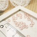 YUKATANゆかたん ボタンカットビーズ2.5x3.5mm ローズ 1gのグラム販売(約25個入り) ピンク系 ガラスビーズ チェコビーズグラスビーズ アクセサリーパーツ パーツ アクセサリー アクセサリー