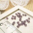 YUKATANゆかたん ボタンカットビーズ2x3mm ラベンダー インディゴ 1gのグラム販売(約30個入り) パープル系 紫 ガラスビーズ チェコビーズグラスビーズ アクセサリーパーツ パーツ アクセサリー アクセサリー