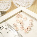 YUKATANゆかたん ボタンカットビーズ3.5x4.5mm ローズ 1gのグラム販売(約10個入り) ピンク系 ガラスビーズ チェコビーズグラスビーズ アクセ...