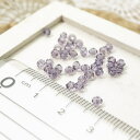 【5%OFFクーポン 9/11 1:59まで】YUKATANゆかたん ガラスカットビーズ ソロバン直径3.1mm ラベンダー インディゴ 3gのグラム販売(約90個入り) パープル系 紫系 ガラスビーズ そろばん型グラスビーズ アクセサリーパーツ パーツ