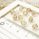 YUKATANゆかたん ガラスカットビーズ ソロバン直径6.3mm ライトスモークトパーズ 3gのグラム販売(約15個入り) 薄茶色 茶系 Lt.スモークトパーズ ガラスビーズ そろばん型グラスビーズ アクセサリーパーツ パーツ アクセサリー アクセサリ