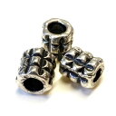 YUKATANゆかたん 合金ビーズ でこぼこ バレル 13.6gのグラム販売(20個入り) エスニック トライバル柄 アクセサリーパーツ パーツ アクセサリー