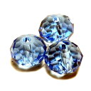 YUKATANゆかたん ガラスビーズ 多面体 ブルー 青色 3gのグラム販売(約12個入り) アクセサリーパーツ パーツ アクセサリー