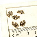 YUKATANゆかたん 栗鼠 ゴールド アンティークゴールド 真鍮古美 5個1セット アクセサリーパーツ アクセサリー