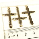 YUKATANゆかたん クロス 十字架 ゴールド シルバー 3個1セット アクセサリーパーツ アクセサリー