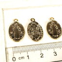 YUKATANゆかたん オーバル型の皿 アンティークゴールド アンティークシルバー 真鍮古美 3個1セット アクセサリーパーツ アクセサリー
