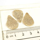 【10%OFFクーポン!11/27(木)1:59まで】YUKATANゆかたん ドロップ型 ゴールド シルバー 3個1セット アクセサリーパーツ アクセサリー