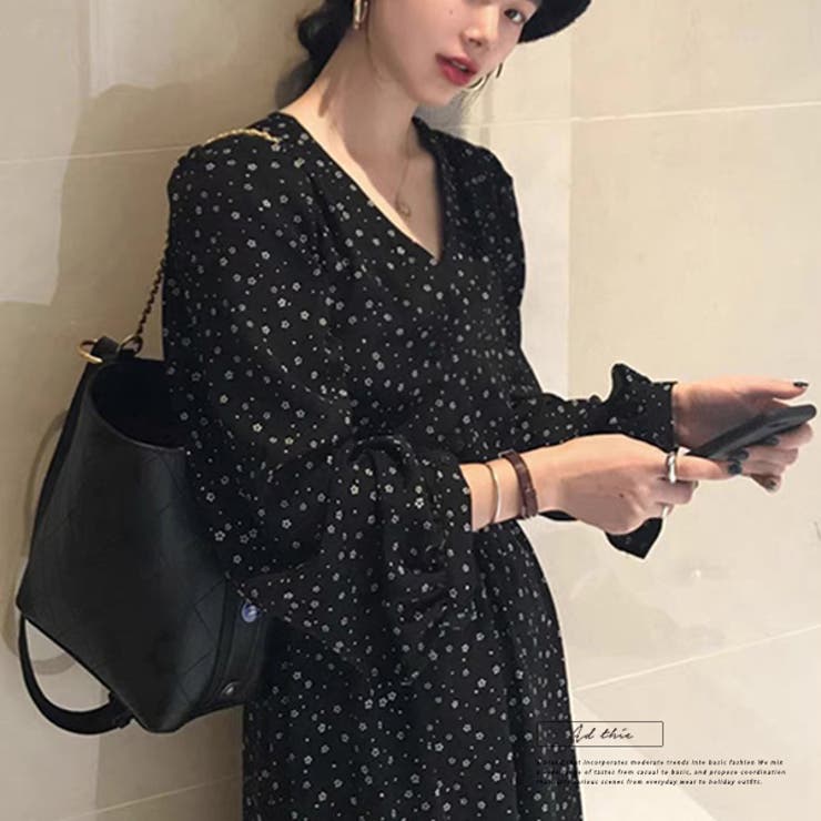 【10％OFFクーポン！配布中！】ad thie 柄ワンピース ワンピース・ドレス