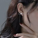 【5/16 1:59まで 5%OFFクーポン】LUPIS スネークチェーンリボンイヤリング【クリップ式】 アクセサリー