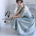 PourVous パーティードレス 結婚式 ワンピース ドレス フォーマルドレス フォーマル お呼ばれ 服 服装 ミセス 大きいサイズ 大人 上品 他と被らない...
