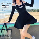 ad thie フレアワンピース 肩あきスイムウエア 夏 夏服 水着