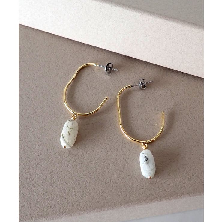 【10％OFFクーポン！11/27(木)1:59まで】TRANSIT ACCSESSORY 【SALON】オリジナル　ピアス　天然石　ト..