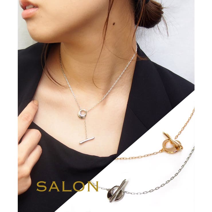 【10％OFFクーポン！11/27(木)1:59まで】TRANSIT ACCSESSORY SALON,オリジナルマンテルがポイントのチェーンチョーカー,ネックレス,サロン,オリジナル,チョーカー,チェーン,マンテル,デザイン,長さ調節可能,トレンド,金