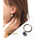 TRANSIT ACCSESSORY 【SALON】オリジナル,イヤーカフ,フープ,2way,バイカラー,ダブルカラー,トレンド,シンプル,大人っぽい,ボール,ミラー,オールシーズン,デザイン,おしゃれ,ゴールド,シルバー,ニッケルフリー,日本製,国内