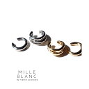 TRANSIT ACCSESSORY 【mille blanc】イヤーカフ,イヤカフ,メタル,セット,2つセット,2個セット,重ねづけ,コーディネート,ゴールド,シルバー,トレンド,おしゃれ,オフィス,女子会,ニッケルフリー,日本製,国内生産,JAPA