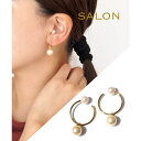【5/16 1:59まで 5%OFFクーポン】TRANSIT ACCSESSORY 【SALON】オリジナル,イヤーカフ,イヤカフ,ペア,両耳用,パール,2wa...