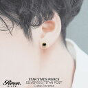 【5/16 1:59まで 5%OFFクーポン】BJ DIRECT Roen Black ロエン アクセサリー メンズ ピアス 星 スター ゴールド ブラック キ...