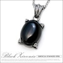 【マラソン期間中 5%OFFクーポン】2PIECES 【メンズ】【ネックレス】【ジルコニア】【チェーン付】◆ブラックストーンペンダント◆ジュエリー アクセサリー ブラック ストーンシルバー シンプル ステンレス nec00112 アクセサリー