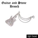 【マラソン期間中 5%OFFクーポン】Eight Channel ブローチ ギター ラペルピンブローチ シルバー ロック Punk Rock Guitar バンギャ パンク V系 アクセサリー