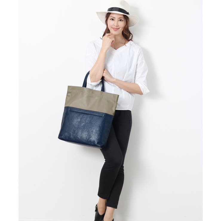 【10％OFFクーポン！12/11(木)1:59まで】sankyo shokai Mia Borsa/ミア ボルサ 牛革 トートバッグ バイカラー 3Way ハンドバッグ クラッチバッグ A4/レディースレザーバッグ大きいサイズ リアルレザー バッグ か