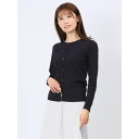 【4/27 9:59まで 10%OFFクーポン】TAKA-Q WOMEN 細ケーブル クルーネックニットカーディガン トップス
