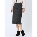 【5%OFFクーポン 9/11 1:59まで】TAKA-Q WOMEN ボタン付き タイトスカート スカート