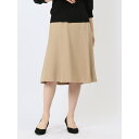【5%OFFクーポン 9/11 1:59まで】TAKA-Q WOMEN ストレッチウォッシャブル Aラインスカート キャメル(セットアップ可能) スカート