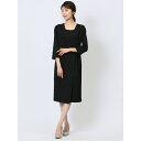 【5%OFFクーポン 9/11 1:59まで】TAKA-Q WOMEN ウーリッシュ カシュクールワンピース 黒(セットアップ可能) ワンピース・ドレス