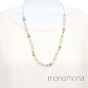 monamona パール&カラービーズネックレス アクセサリー