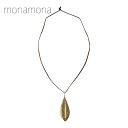 monamona リーフモチーフワントップ紐ネックレス アクセサリー