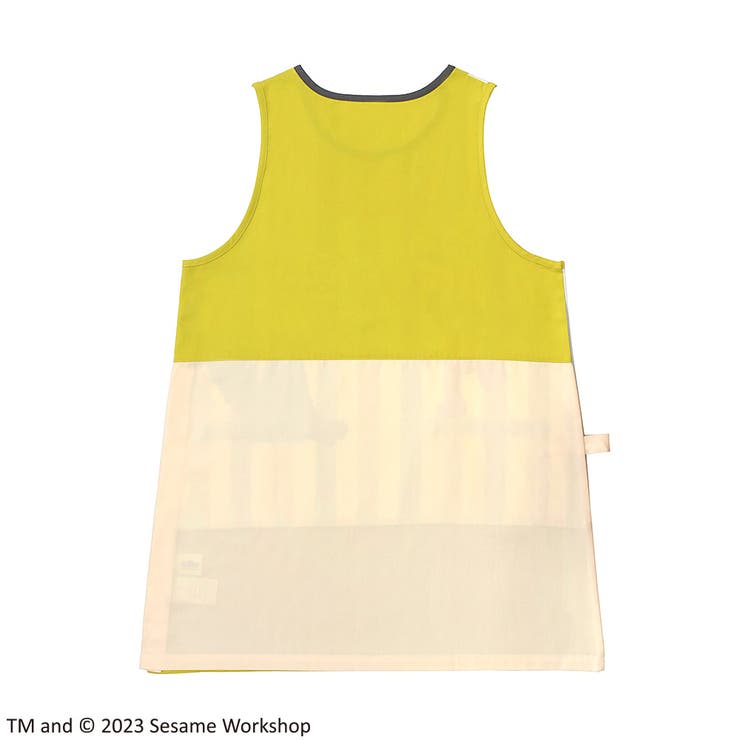 【10％OFFクーポン！9/24(木)1:59まで】KIT-HIT-SURU セサミストリート　エプロン　ストライプ　マスタード キッチン shoplistselect-10215274 SHOPLIST サンプル画像2