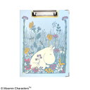 KIT-HIT-SURU ムーミンクリップボード+(ホワイトボート付き)Flower Pickingブルー 文房具