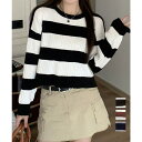 【8/11まで5%OFFクーポン】Miniministore ニットトップス ショート丈 秋冬トップス トップス