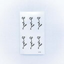 irodore Love タトゥーシール 英字 韓国ファッション シンプル アクセサリー