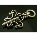 【マラソン期間中 5%OFFクーポン】laplateriashu シルバー925☆★紋章のペンダントヘッド★シルバー925 線で描かれた百合のような紋章がかっこいいペンダントトップ 【ペンダントヘッド ペンダントトップ】 アクセサリー アクセサリー