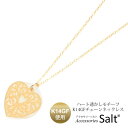 アクセサリーSalt ネックレス レディース ハート 透かしモチーフ K14GF ゴールドフィルド チェーン アクセサリー