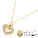 アクセサリーSalt ネックレス オープン ハート ペンダント K14GF ゴールド フィルド チェーン プレゼント 女性 アクセサリー