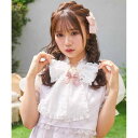 ROJITA 推しカラーリボン付ハートパールブローチ アクセサリー