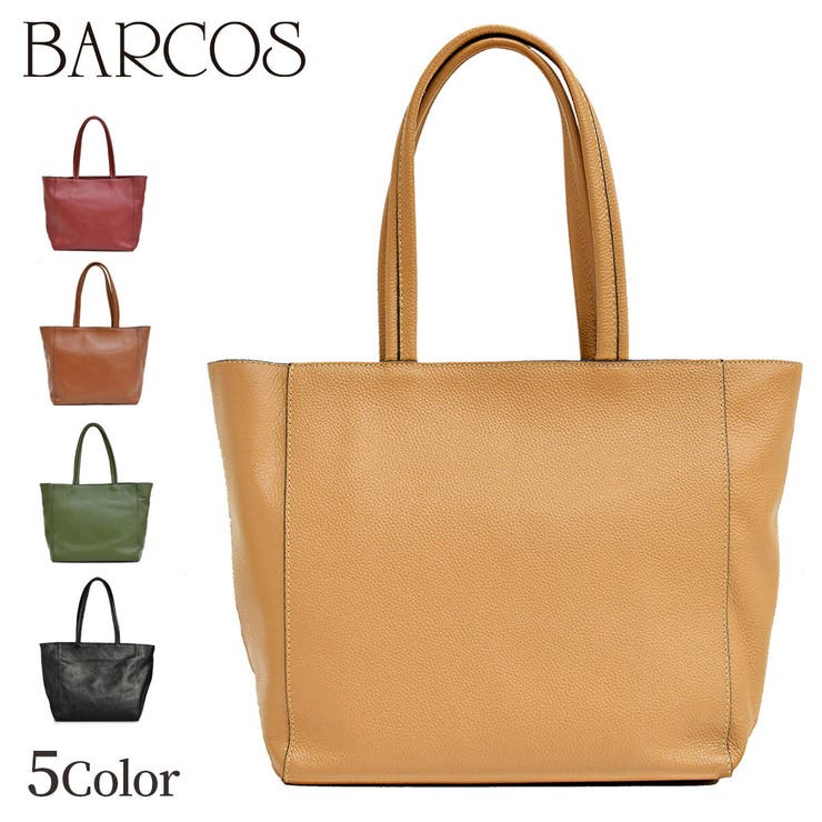 BARCOS SHOP BARCOS シュリンクレザートートバッグ レディース 全5色 ONESIZE バルコス バッグ・鞄