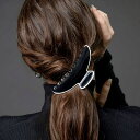 CREAM-DOT バンスクリップ ヘアクリップ レディース ヘアアクセサリー バイカラー パイピング 大きめ ボリューム 挟むだけ 簡単 しっかり留まる 多毛...