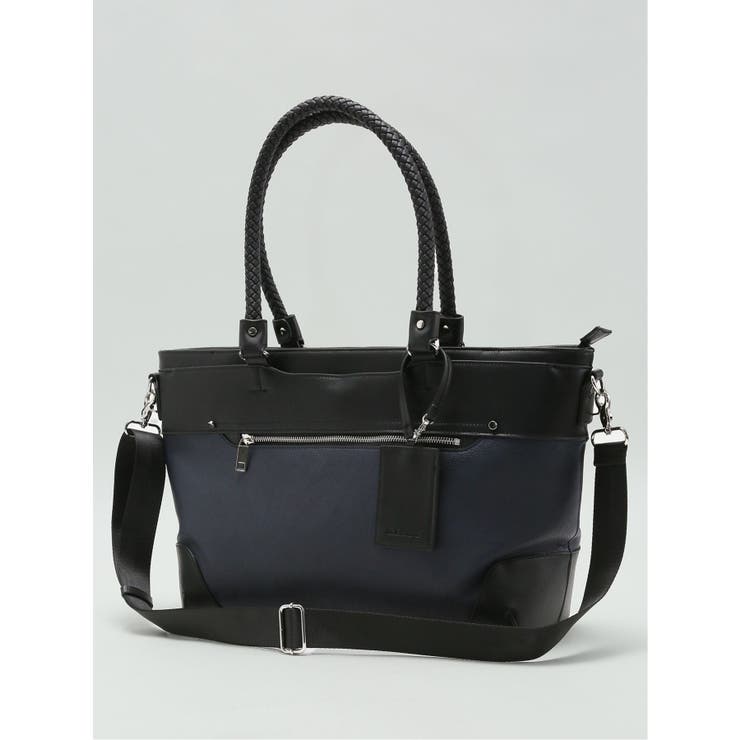 【10％OFFクーポン！1/29(木)1:59まで】TAKA-Q MEN ムラ柄 2WAYトートバッグ A4対応 バッグ・鞄