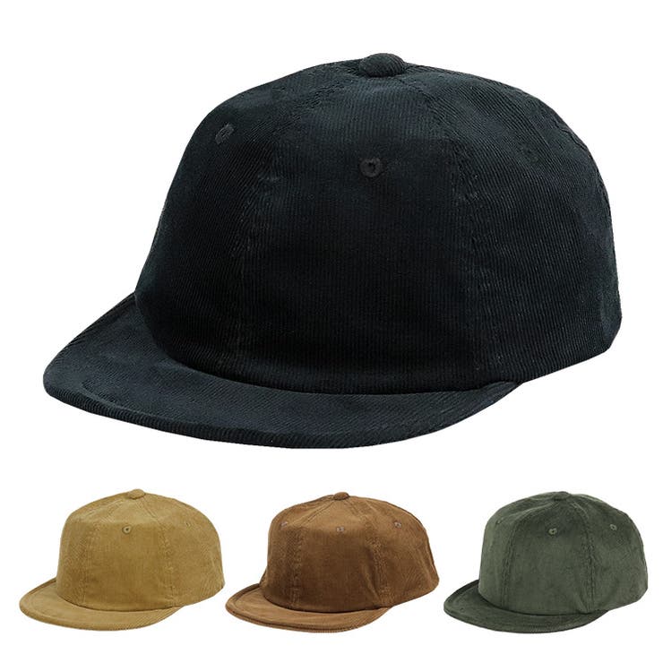 99HeadwearShop【WOMEN】 ボールキャップ アンパイアキャップ ショートブリム ツバ短 メンズ レディース 無地 帽子 6パネル コーデュロイ 秋 冬 オールシーズン ユニセックス 帽子