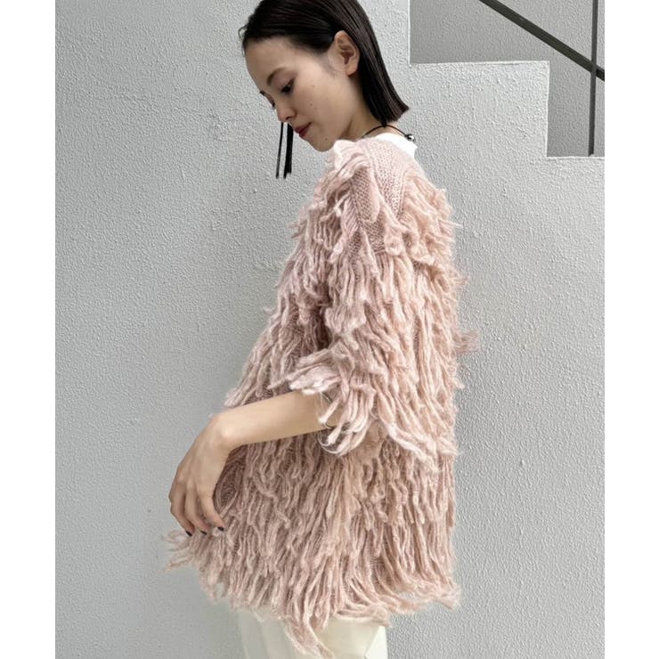 mystic『半袖ループカーディガン』