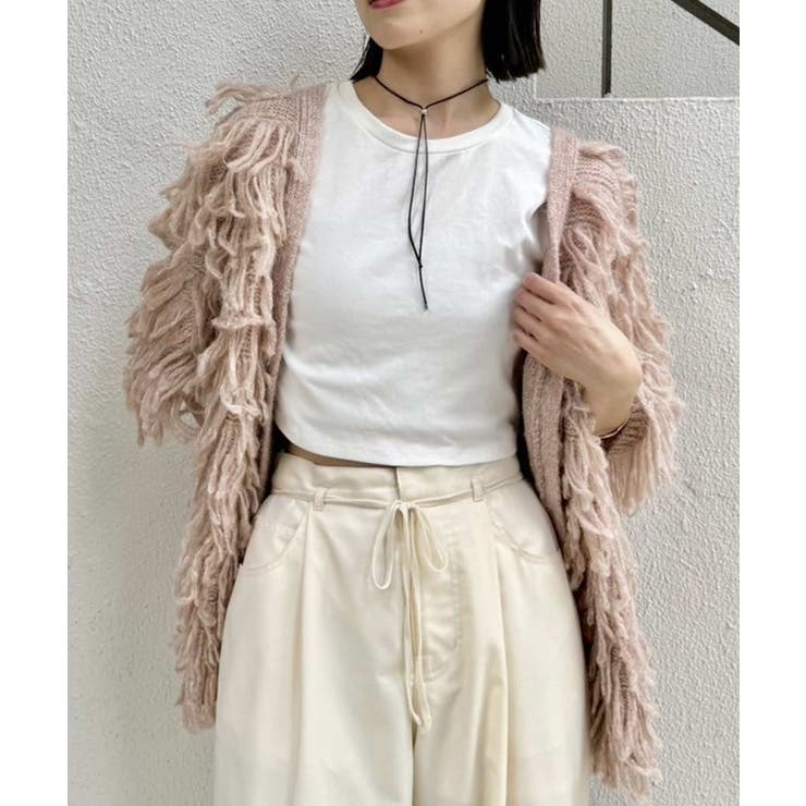 mystic『半袖ループカーディガン』