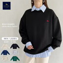 【マラソン期間中 5%OFFクーポン】Outfitter lab POLO CHAMPS/ポロチャンプス 別注 ビッグシルエット ワンポイント刺繍 裏毛スウェット ユニセックス トップス