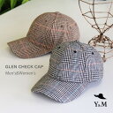 Y&M レディースファッション グレンチェック柄キャップ【2019新作】 チェック柄 キャップ おしゃれ 運動会 人気 トレンド 可愛い シンプル 男女兼用 カジュアル 韓国 サイズ調整可能 帽子