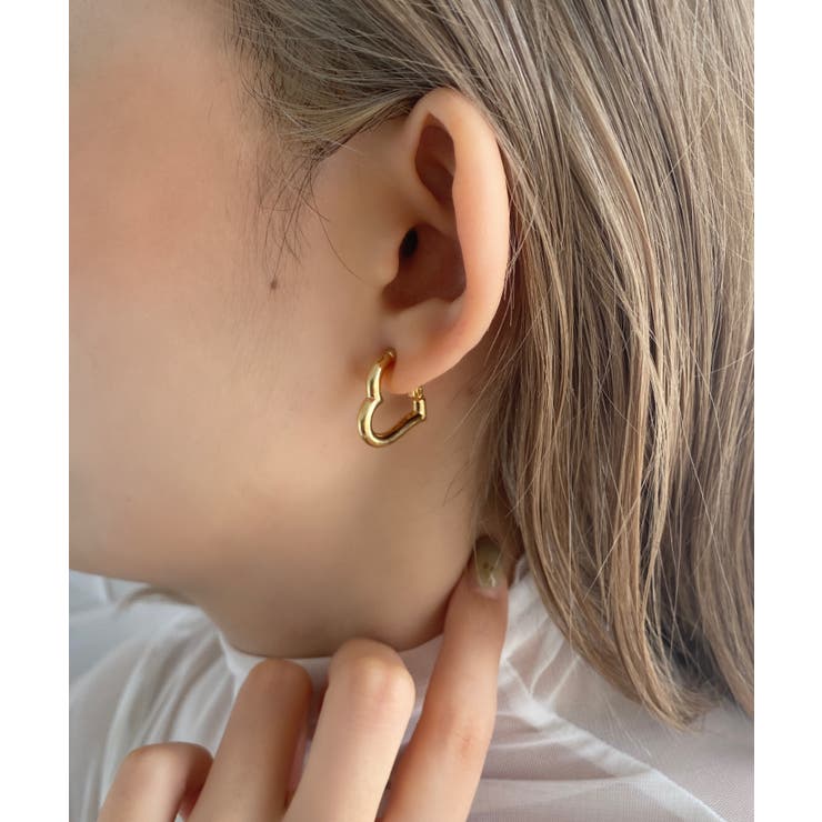 Outfitter lab ハートフープイヤリング アクセサリー