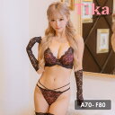 Tika 総ブラックレースラインショーツブラ&ショーツセット 勝負下着 セクシーブラ&ショーツ A70 A75 B65 B70 B75 B80 C65 C70 ...