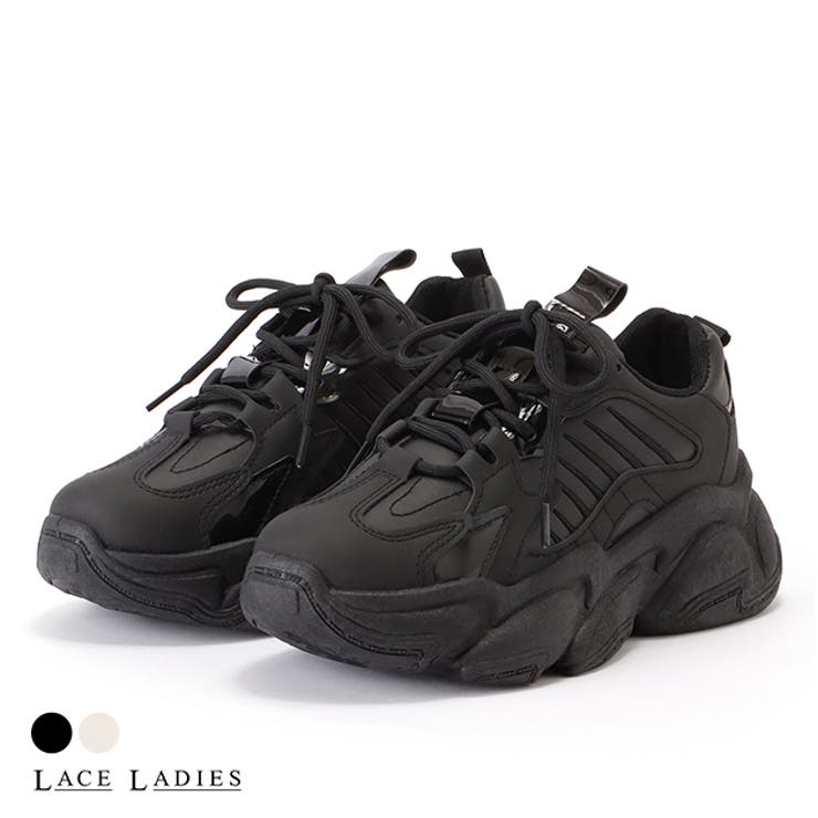 【10％OFFクーポン！1/16(金)1:59まで】レースレディース 凹凸ソールボリュームダッドスニーカー 女性 レディース シューズ 靴 春 夏 秋 冬 オールシーズン 厚底 存在感 ステッチ 安定感 アクセント カジュアル ガーリー アクティブ デイ